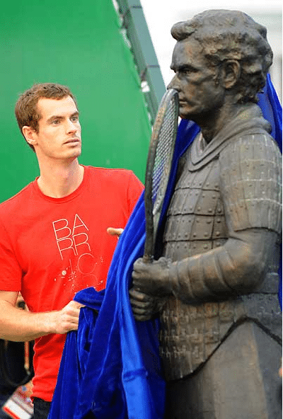 The Andy Murray Terracotta Warrior Weird and Unlikely Statues and The Andy Murray Terracotta Warrior