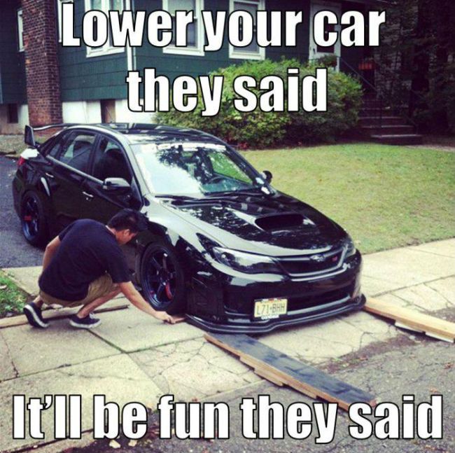 Lowered Car Joke