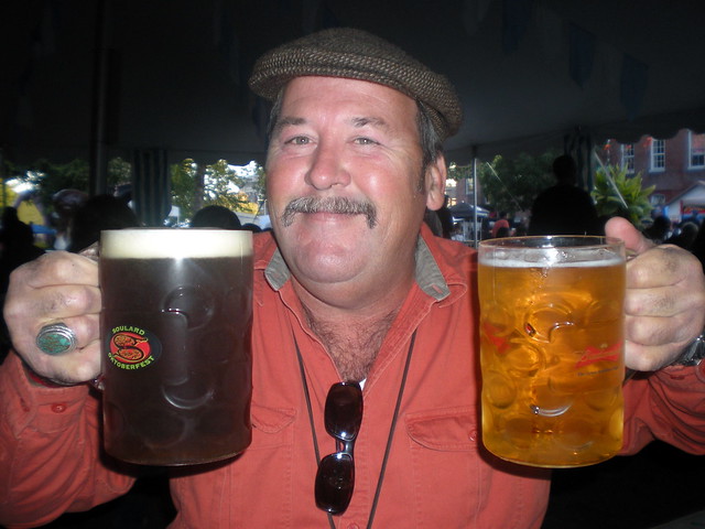 man with beer